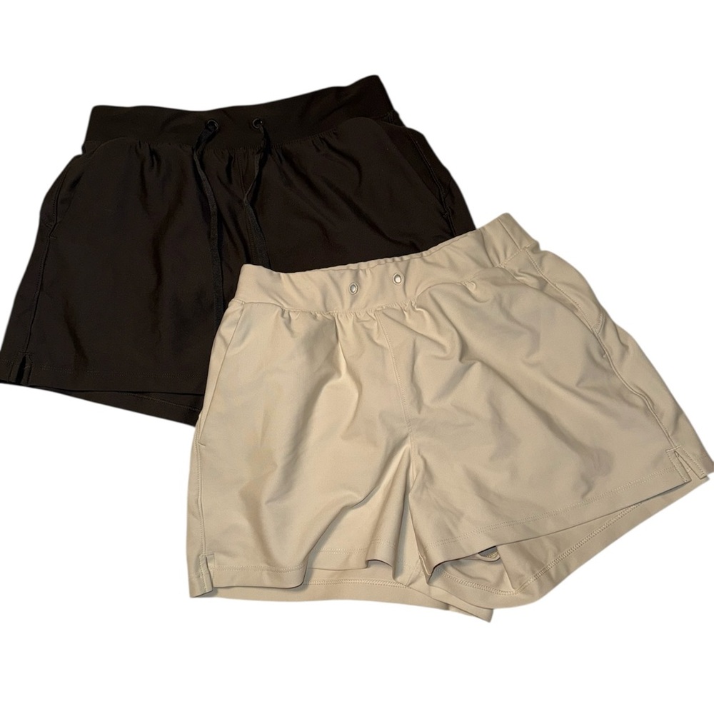 Old Navy Powersoft Brown and Cream Shorts Set